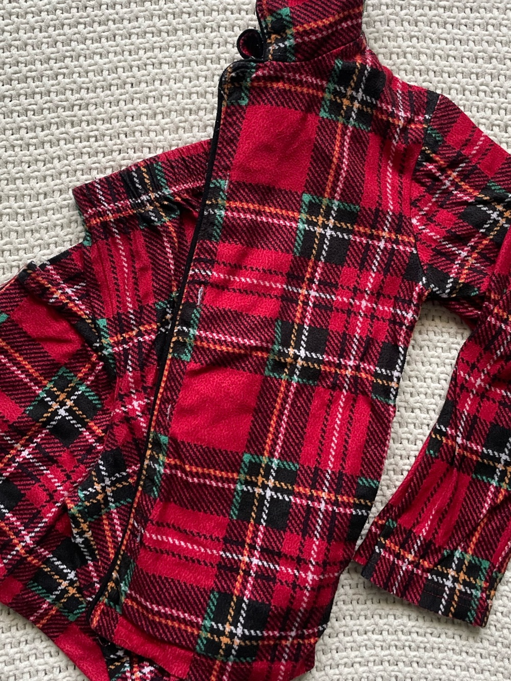 Weatherproof Cozy Kids Holiday Red Plaid Button-Up Pajama Set (2-Piece)